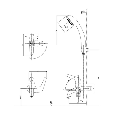 Vòi Sen Lạnh Inax BFV-17-7C