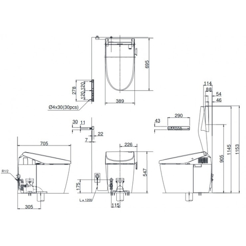 Bàn Cầu Thông Minh TOTO CS985VA/TCF9786WA