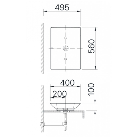 Chậu Rửa Lavabo Inax AL-S610V AquaCeramic