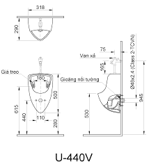 Bồn Tiểu Nam Inax U-440V