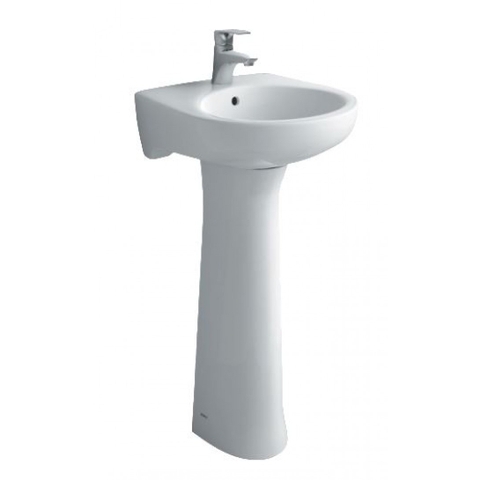 Lavabo Treo Tường Inax L-282V kèm chân chậu dài L-284VD
