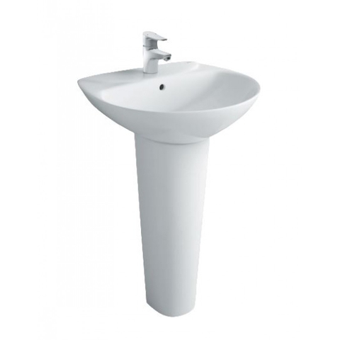 Lavabo Treo Tường Inax L-285V Kèm Chân chậu Dài L-288VD