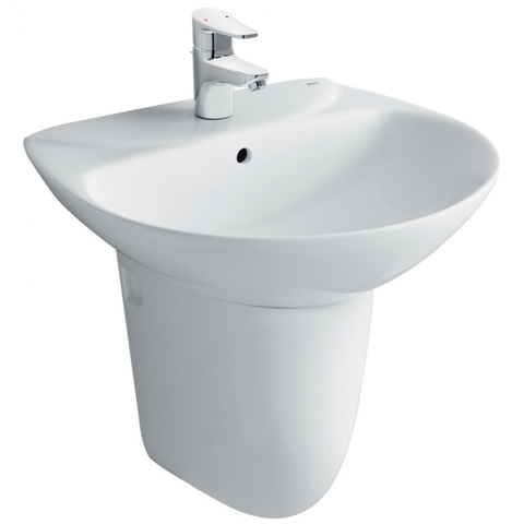 Lavabo Treo Tường Inax L-285V Kèm Chân chậu Ngắn L-288VC