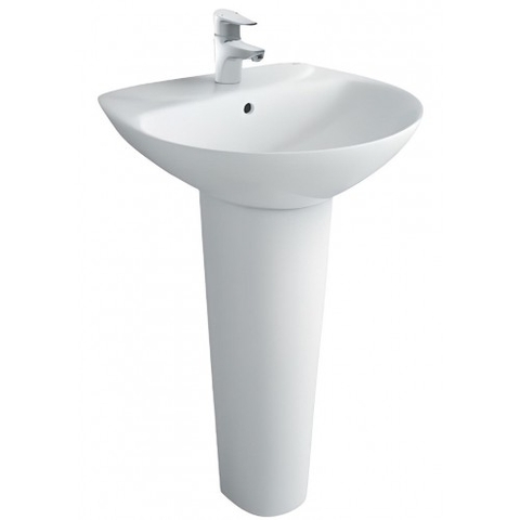 Chậu Lavabo Inax L-288V Treo Tường Kèm Chân chậu Dài L-288VD