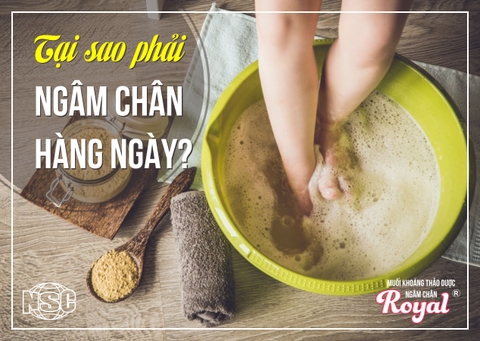 TẠI SAO PHẢI NGÂM CHÂN HÀNG NGÀY?