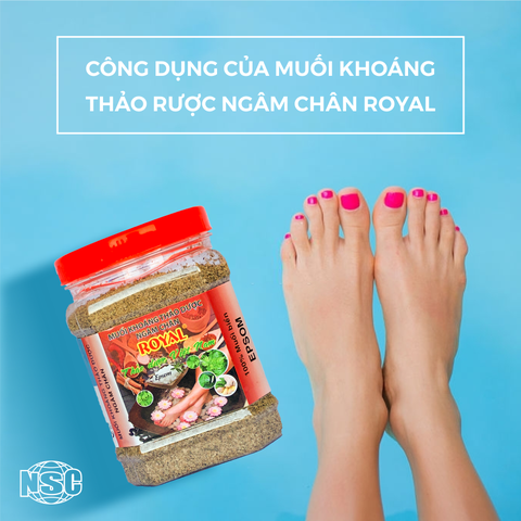 CÔNG DỤNG CỦA MUỐI KHOÁNG THẢO RƯỢC NGÂM CHÂN ROYAL