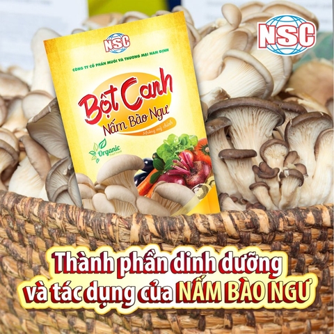 THÀNH PHẦN DINH DƯỠNG VÀ TÁC DỤNG CỦA NẤM BÀO NGƯ