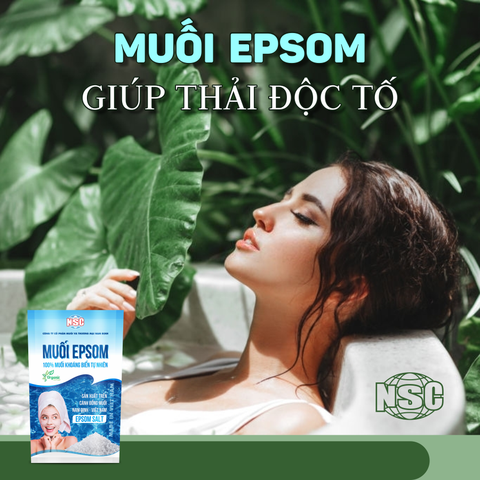 Muối tắm Epsom giúp thải độc tố