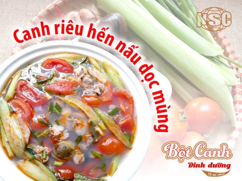 CANH RIÊU HẾN NẤU DỌC MÙNG ĂN VỚI RAU SỐNG THÌ CÒN GÌ BẰNG