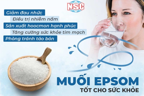 Những công dụng của muối EPSOM