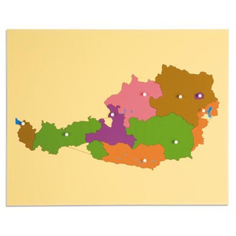 Puzzle Map Of Austria