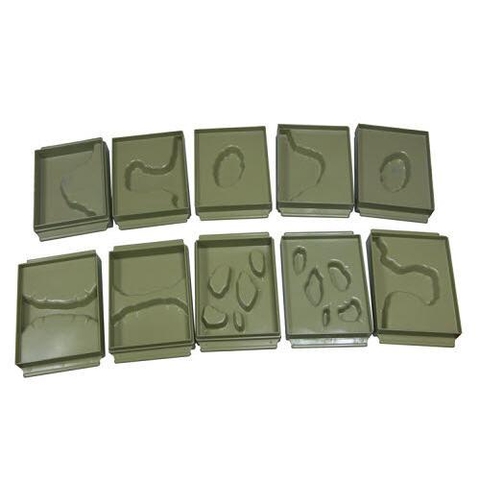 Land And Water Form Trays, Set (10pcs)
