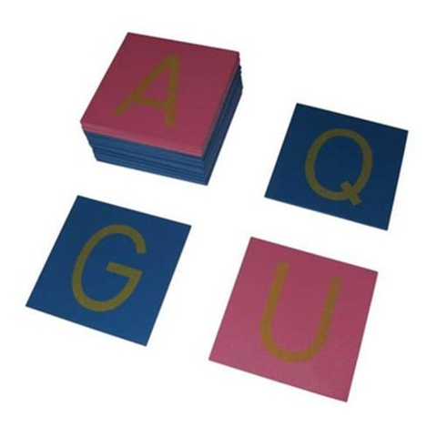 Sandpaper Capitals Blue Consonants/Red Vowels, Print