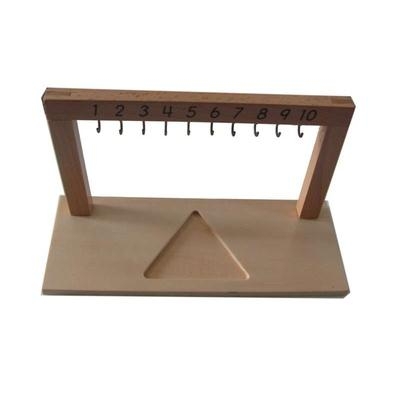 1-10 bead hanger with connected beads