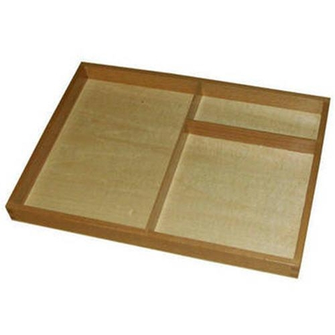 Tray for three part card