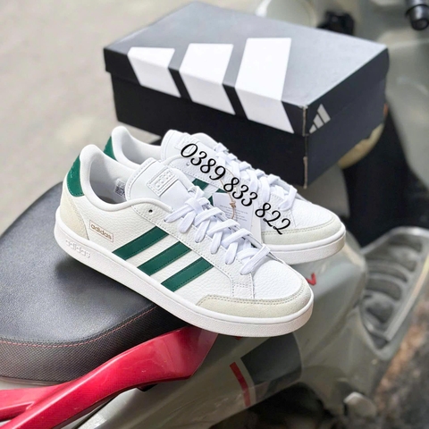 Giày Adidas Grand Court SE trắng sọc xanh FW6688