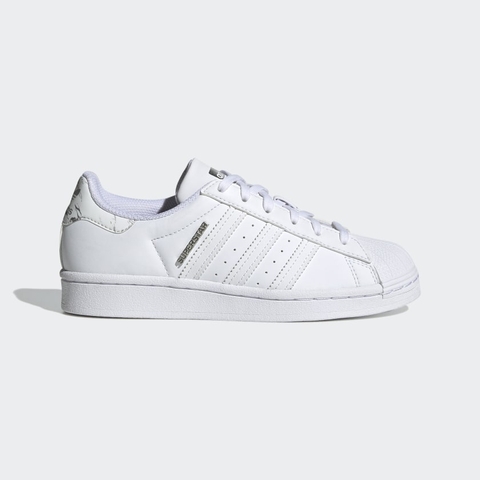 ảnh chỉnh giày Adidas Superstar J Màu trắng H03993