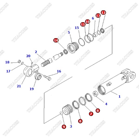 Bộ gioăng phớt 3EA-64-43190 (Kit K17)