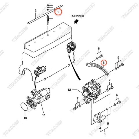 Bugi sấy AG-34466-31302 (6 cái)