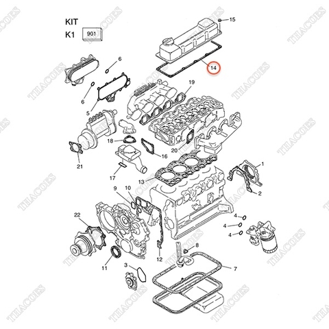Gioăng nắp dàn cò A-13270-43G03