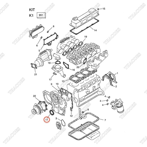 Phớt đầu trục cơ 13510-43G00