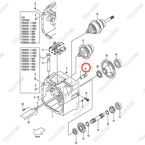 Vòng đệm oring 115G3-82111 (AT)