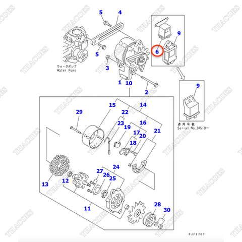 Rơ le phụ YM119650-77910; YM119650-77911; 3EB-02-31150 (nến sấy)