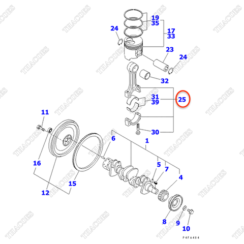 Tay biên YM129900-23001; YM129900-23000