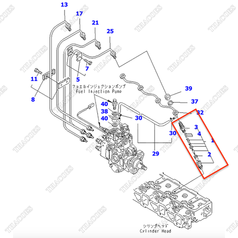 Kim phun nhiên liệu YM129901-53001