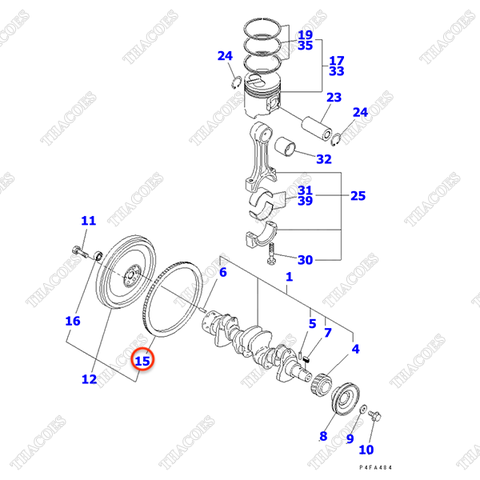 Vòng răng bánh đà YM129900-21600