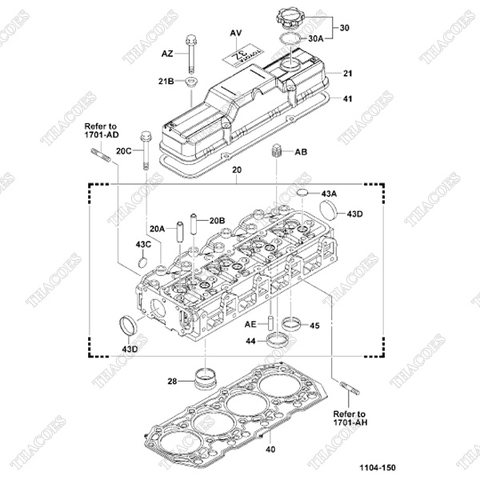 (20) Mặt máy #11101-UD020(11101-78C00-71)