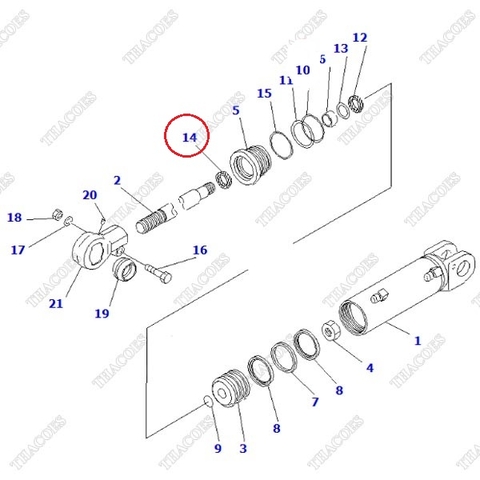 Phớt bụi 3EA-64-43160 (Kit K17)