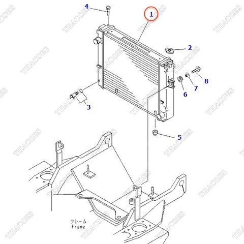 Két nước động cơ 3EB-04-31411; 3EB-04-31410; R3EB-04-31410 (MT)