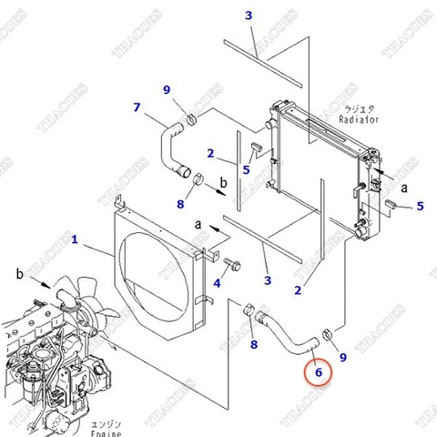 Ống nước dưới 3EB-04-32410