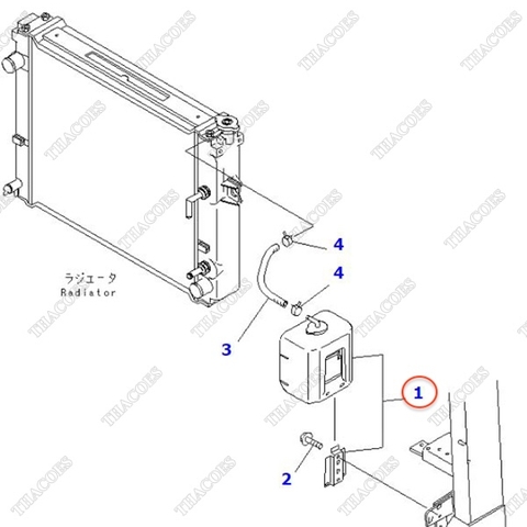 Bình nước phụ két làm mát 3EB-04-25160