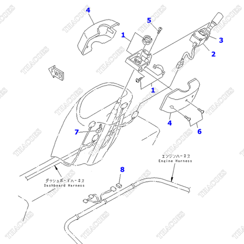 Cụm công tắc đèn 3EB-55-32111; 3EB-55-32110 (MT)