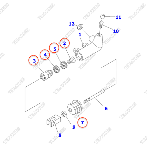 Bộ cuppen tổng côn dưới MY215-8052-01; MY215-8048-00
