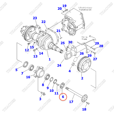 Phớt dầu đầu láp 3EB-21-32180 (K1)