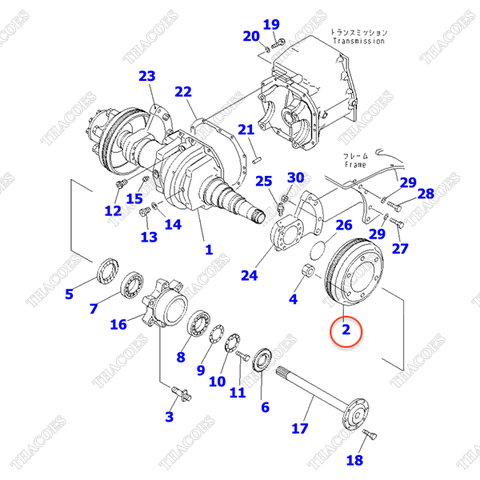 Trống phanh 3EB-21-25310
