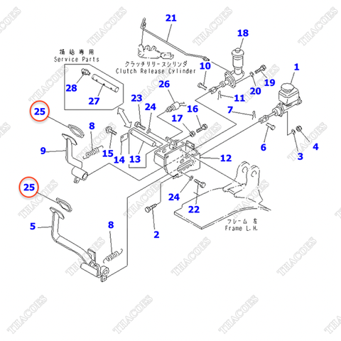 (AT, MT) Cao su pedal 3EB-36-31130