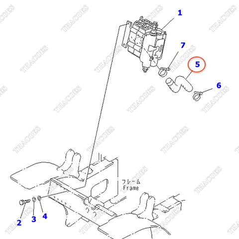 Ống dầu thủy lực hồi 3EB-66-33920