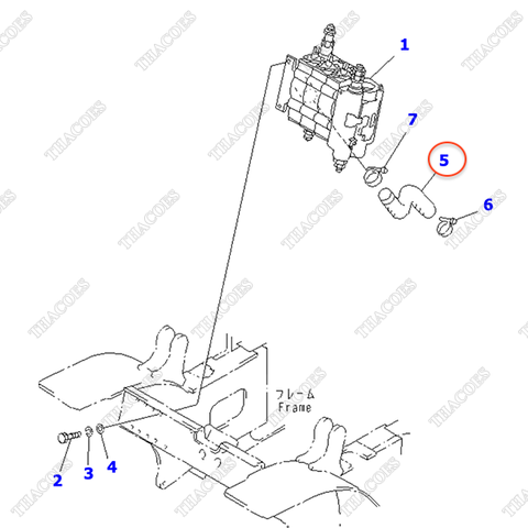 Ống dầu thủy lực hồi 3EB-66-33930