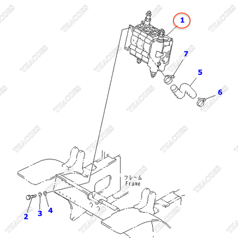 (3sv) Cụm van điều khiển 3EB-61-33711; 3EB-61-33710