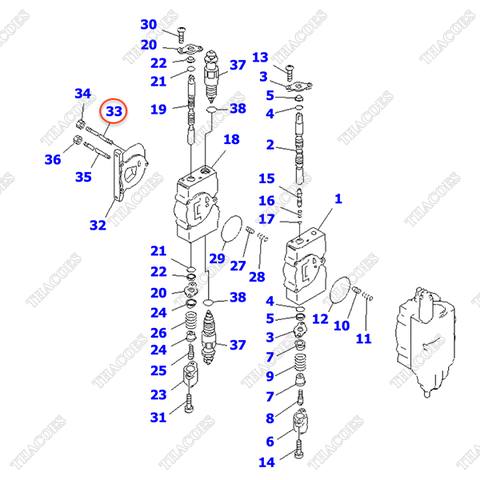 (2sv) Bulong 2 đầu ren KB21021-30103; 10E60-11250