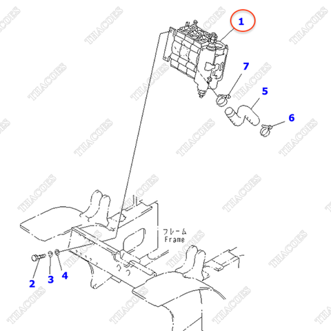(3sv) Cụm van điều khiển 3EB-61-33111; 3EB-61-33112; 3EB-61-33110