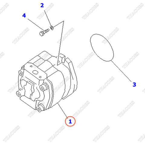 Bơm thủy lực 37B-1KB-3040; 37B-1KA-3050