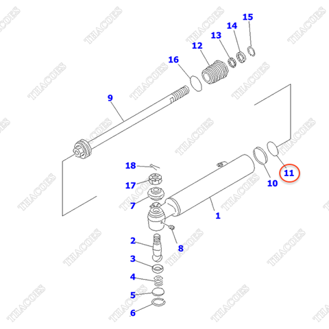 Vòng đệm oring NP05111-04100; 3EB-64-11640; NP95111-04100 (K20)
