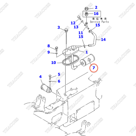 Lọc dầu thủy lực hồi 3EB-66-11711