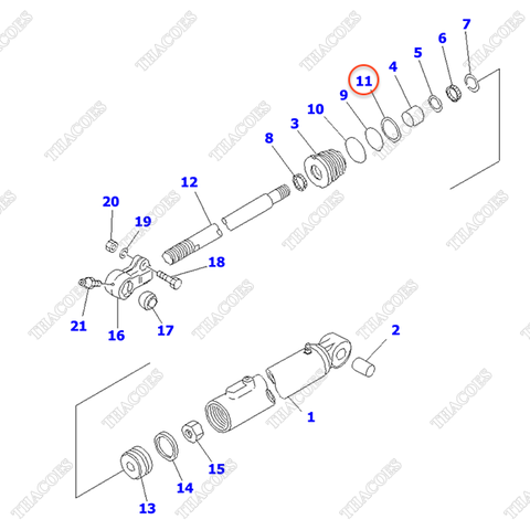 Căn đệm 304-61-15220 (K19A) (SN: 522510-UP)