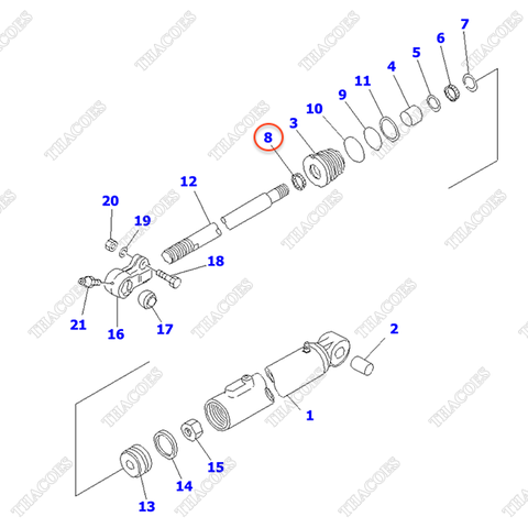 Phớt bụi 3EB-64-22680 (K19) (SN: 500001-522509)